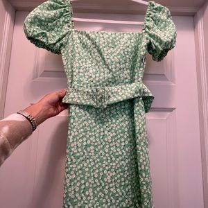 Zara puff sleeve mini dress, size xs, new with tags.